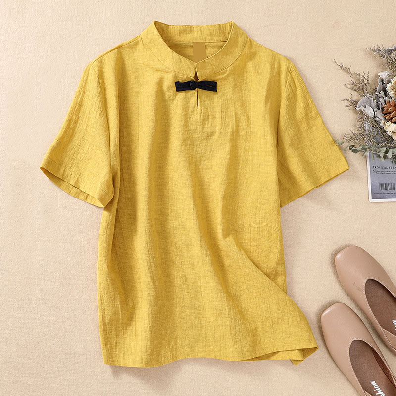 Versatile Chic Characteristic Button T-Shirt