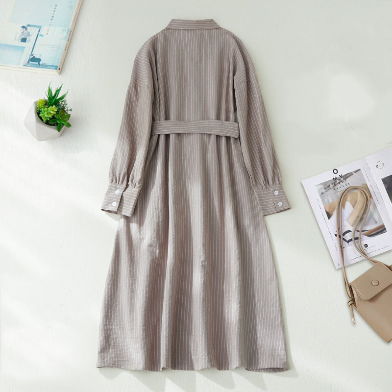 Retro Elegant Stripe Dress