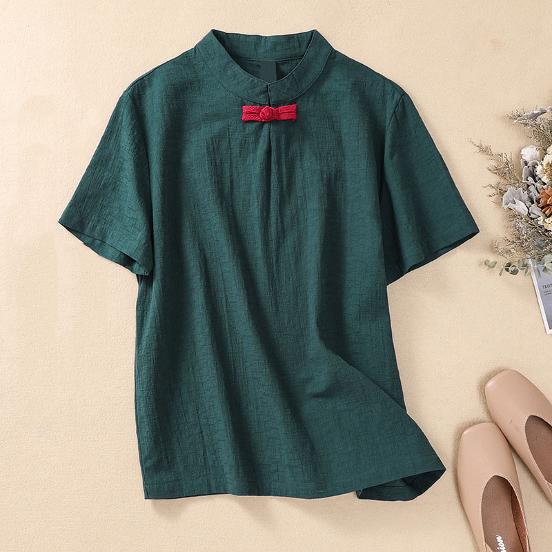 Versatile Chic Characteristic Button T-Shirt