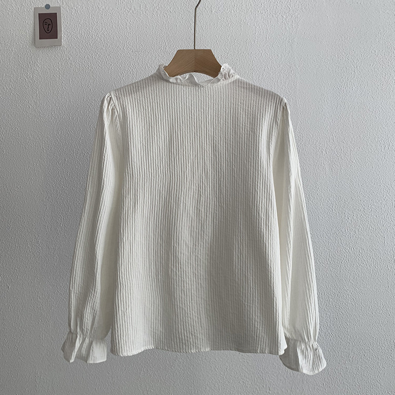 Classical Lace Long -sleeved Shirt