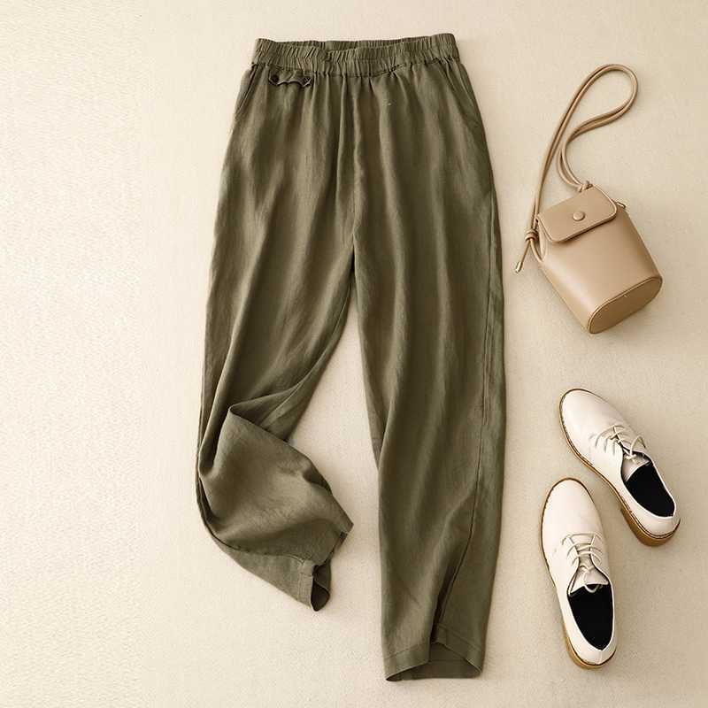 Retro Solid Color Harem Trousers